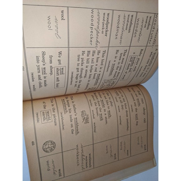 Vintage 1945 Picture Dictionary for Children Garnette Watters SA Courtis Rare - Picture 11 of 12